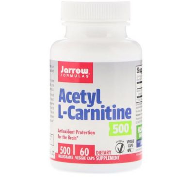 Jarrow Formulas, Acetyl L-Carnitine, 500 mg, 60 Veggie Caps
