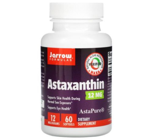 Jarrow Formulas, Astaxanthin, 12 mg, 60 Softgels