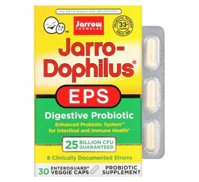 Jarrow Formulas, Jarro-Dophilus EPS, 25 Billion, 30 Veggie Caps