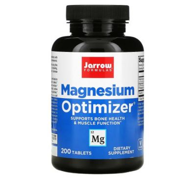 Jarrow Formulas, Magnesium Optimizer, 200 таблеток