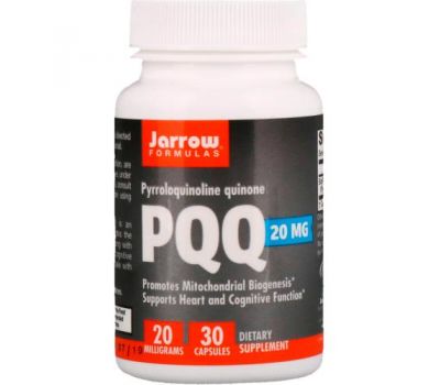 Jarrow Formulas, PQQ, 20 mg, 30 Capsules