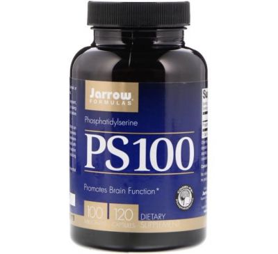 Jarrow Formulas, PS 100, фосфатидилсерин, 100 мг, 120 капсул
