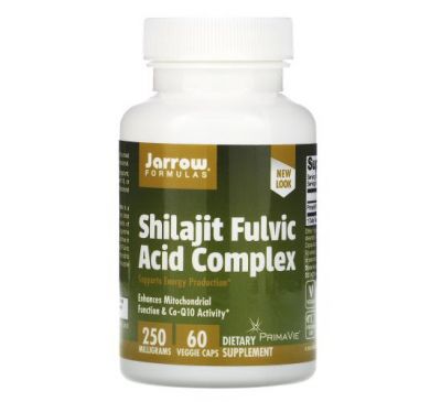 Jarrow Formulas, Shilajit Fulvic Acid Complex, 250 mg, 60 Veggie Caps