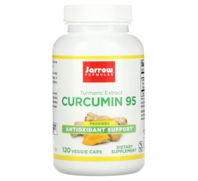 Jarrow Formulas, куркумін 95, 500 мг, 120 рослинних капсул