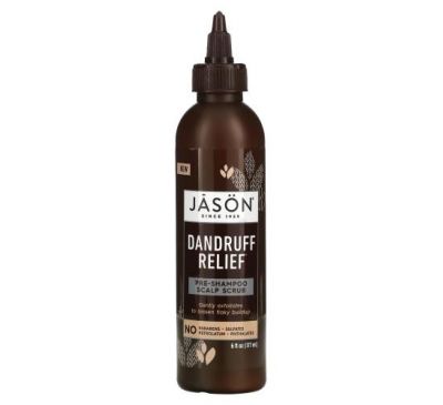 Jason Natural, Dandruff Relief, Pre-Shampoo Scalp Scrub, 6 fl oz (177 ml)