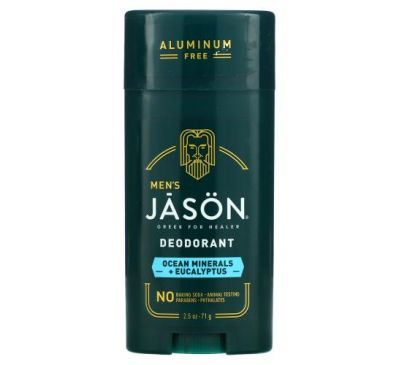 Jason Natural, Для мужчин, дезодорант, минералы океана и эвкалипт, 71 г (2,5 унции)