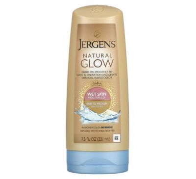 Jergens, Natural Glow, Wet Skin Moisturizer, Fair to Medium, 7.5 fl oz (221 ml)