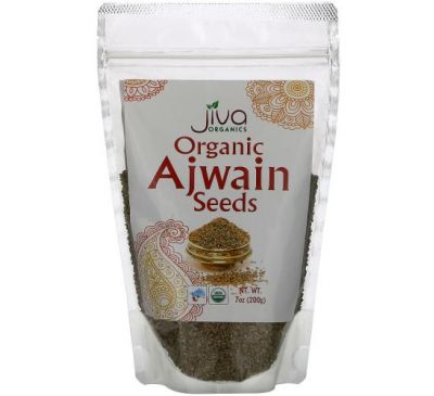 Jiva Organics, Organic Ajwain Seeds, 7 oz (200 g)