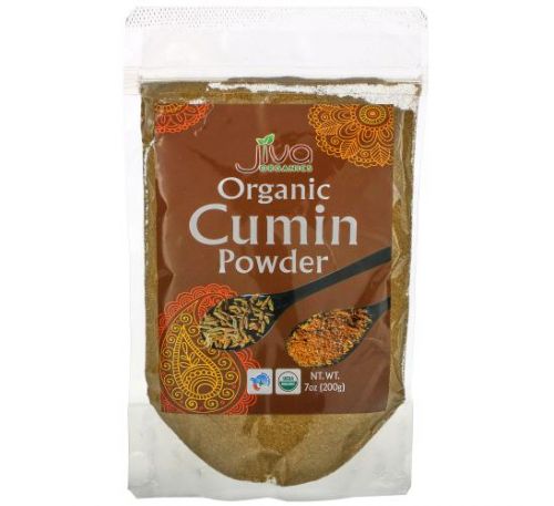 Jiva Organics, Organic Cumin Powder, 7 oz (200 g)