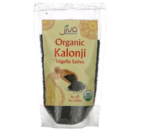 Jiva Organics, Organic Kalonji, Nigella Sativa, 7 oz (200 g)