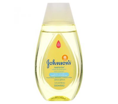 Johnson's Baby, Johnson's Head-To-Toe Wash & Shampoo, 3.4 fl oz (100 ml)