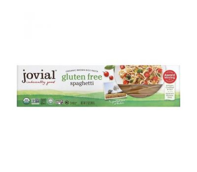 Jovial, Паста спагетти из коричневого риса, 340 г (12 унций)