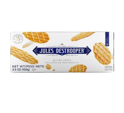 Jules Destrooper, Сливочное печенье, 100 г (3,5 унции)