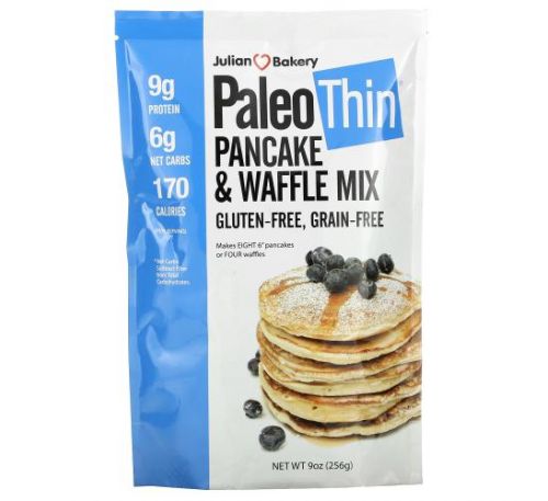 Julian Bakery, Paleo Thin, Pancake & Waffle Mix, 9 oz (256 g)