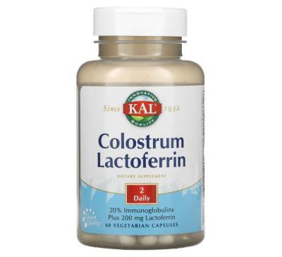 KAL, Colostrum Lactoferrin, 60 Vegetarian Capsules