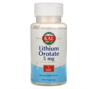 KAL, Оротат лития, 5 мг, 120 капсул