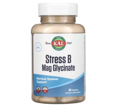 KAL, Stress B Mag Glycinate, 60 VepCaps