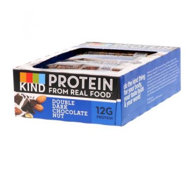 KIND Bars, Protein Bars, Double Dark Chocolate Nut, 12 Bars, 1.76 oz (50 g) Each