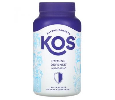 KOS, Immune Defense with EpiCor, 90 Capsules