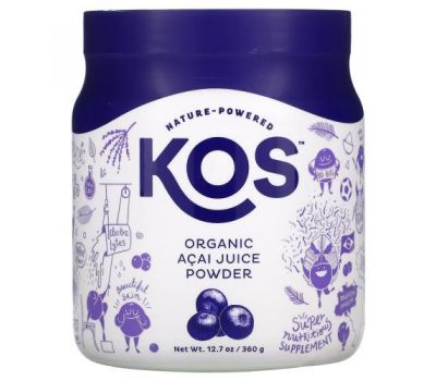 KOS, Organic Acai Juice Powder, 12.7 oz (360 g)