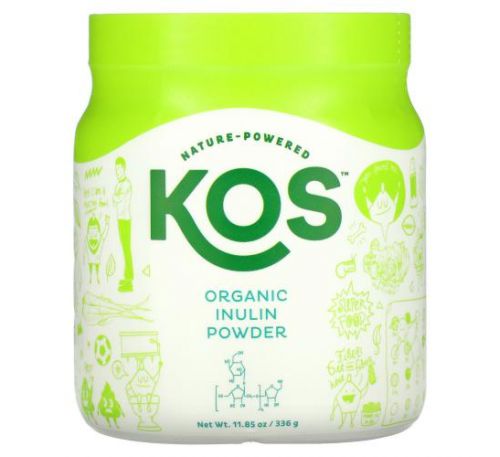 KOS, Organic Inulin Powder, 11.85 oz (336 g)