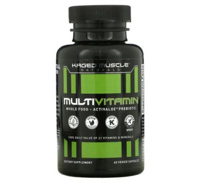 Kaged Muscle, MultiVitamin, 60 растительных капсул