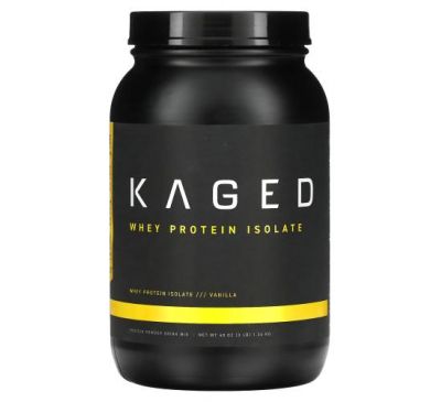 Kaged Muscle, Whey Protein Isolate, Vanilla, 3 lb (1.36 kg)