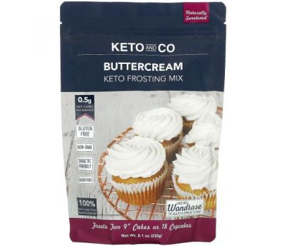 Keto and Co, Buttercream, Keto Frosting Mix, 8.1 oz (230 g)