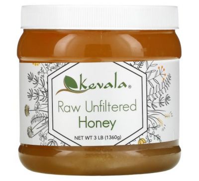 Kevala, Сырой нефильтрованный мед, 3 фунта (1360 г)