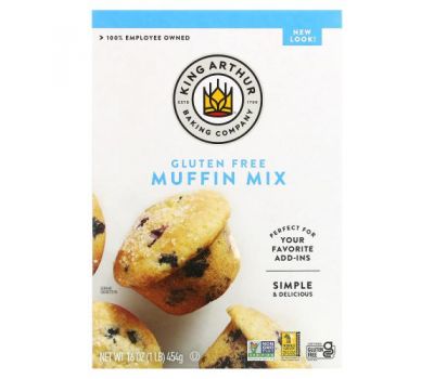 King Arthur Flour, Muffin Mix, Gluten Free, 16 oz (454 g)