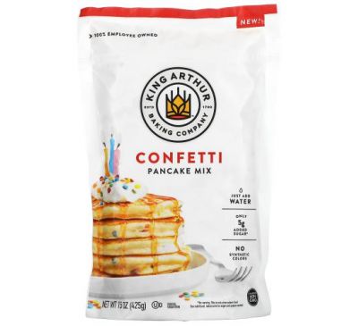 King Arthur Flour, Pancake Mix, Confetti , 15 oz (425 g)