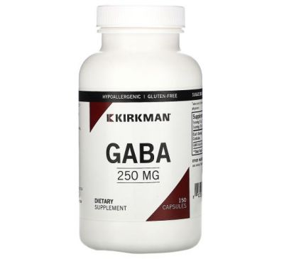 Kirkman Labs, ГАМК, 250 мг, 150 капсул