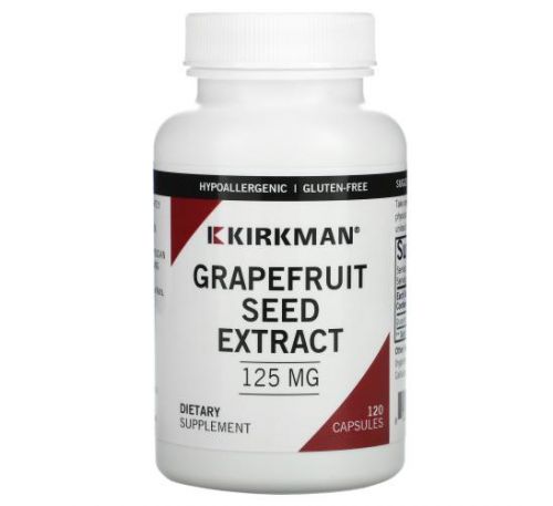 Kirkman Labs, Grapefruit Seed Extract, 125 mg, 120 Capsules