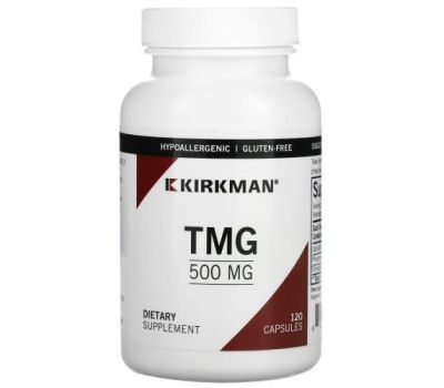 Kirkman Labs, TMG , 500 mg, 120 Capsules