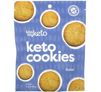 Kiss My Keto, Keto Cookies, Butter, 2.25 oz (64 g)