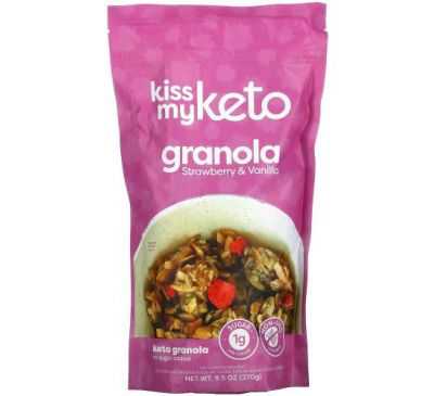 Kiss My Keto, Keto Granola, Strawberry & Vanilla, 9.5 oz (270 g)