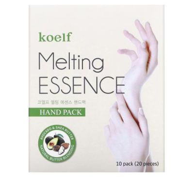 Koelf, Melting Essence Hand Pack, маска для рук, 10 пар