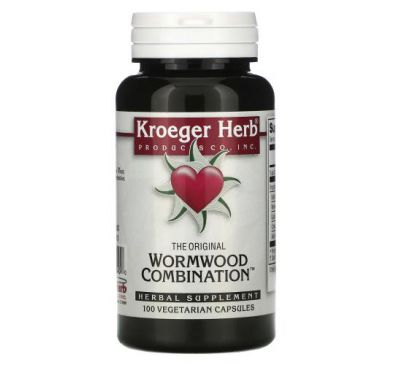 Kroeger Herb Co, Оригінальна комбінація полину, 100 вегетаріанських капсул