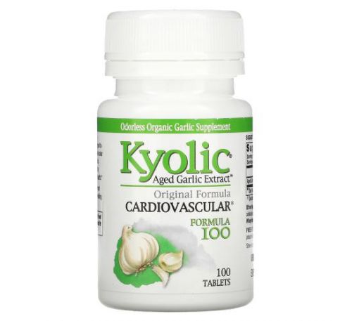 Kyolic, Aged Garlic Extract, Cardiovascular, Formula 100, 100 Tablets
