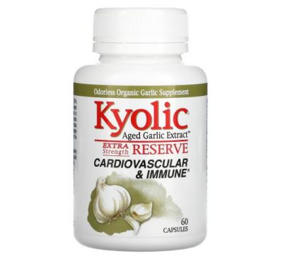Kyolic, Aged Garlic Extract, Extra Strength Reserve, 60 Capsules