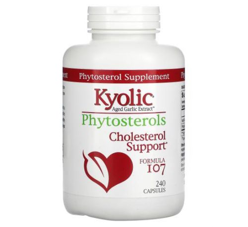 Kyolic, Aged Garlic Extract, Phytosterols, Formula 107, 240 Capsules