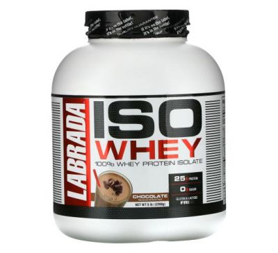 Labrada Nutrition, ISO Whey, 100% Whey Protein Isolate, Chocolate, 5 lb (2268 g)