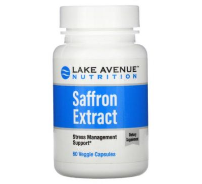 Lake Avenue Nutrition, екстракт шафрану, 88,5 мг, 60 рослинних капсул
