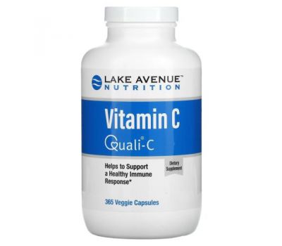 Lake Avenue Nutrition, вітамін C із Quali-C, 1000 мг, 365 рослинних капсул