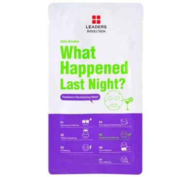 Leaders, Insolution, Daily Wonders, What Happened Last Night, 1 Sheet, 0.84 fl oz (25 ml)