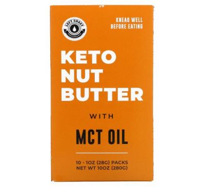 Left Coast Performance, Keto Nut Butter With MCT Oil, 10 Packets, 10 oz (28 g) Each