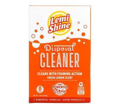 Lemi Shine, Disposal Cleaner, Fresh Lemon, 8.46 oz (240 g)