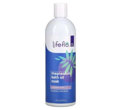 Life-flo, Magnesium Bath Oil Soak, Lavender, 16 fl oz (473 ml)