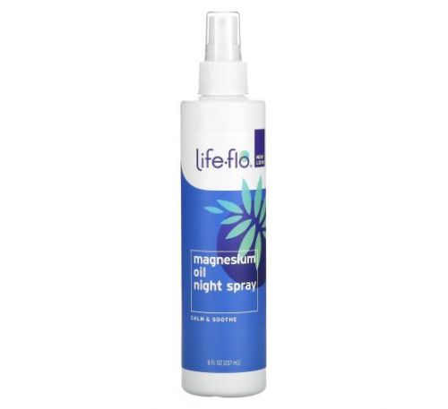 Life-flo, Magnesium Oil, Night Spray, Calming & Soothing, 8 fl oz (237 ml)