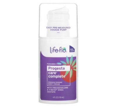 Life-flo, Progesta-Care Complete, Body Cream, 4 fl oz (118 ml)